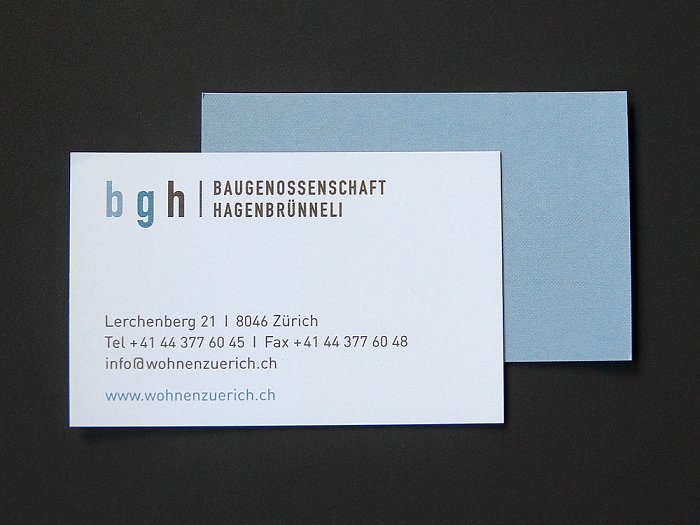 Baugenossenschaft Hagenbrünneli, CI