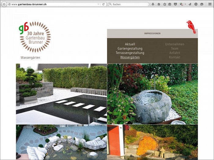 Gartenbau-Brunner Webseite