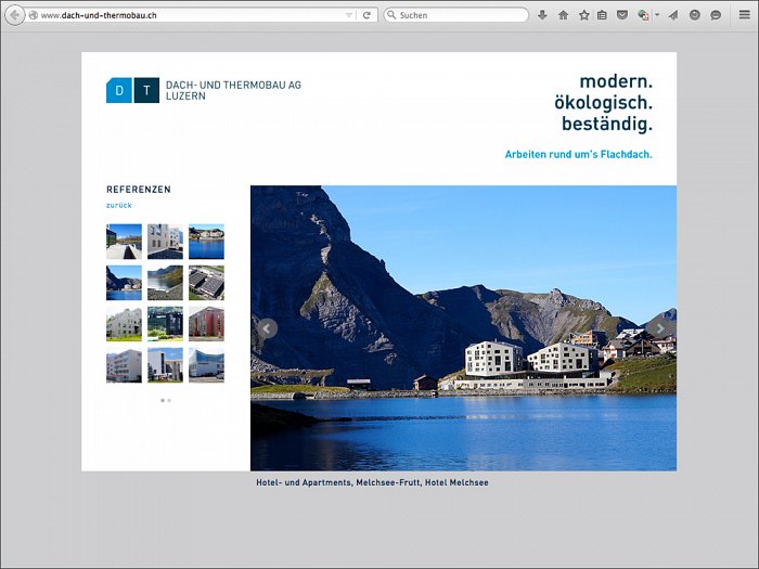Dach- und Thermobau AG, Webseite